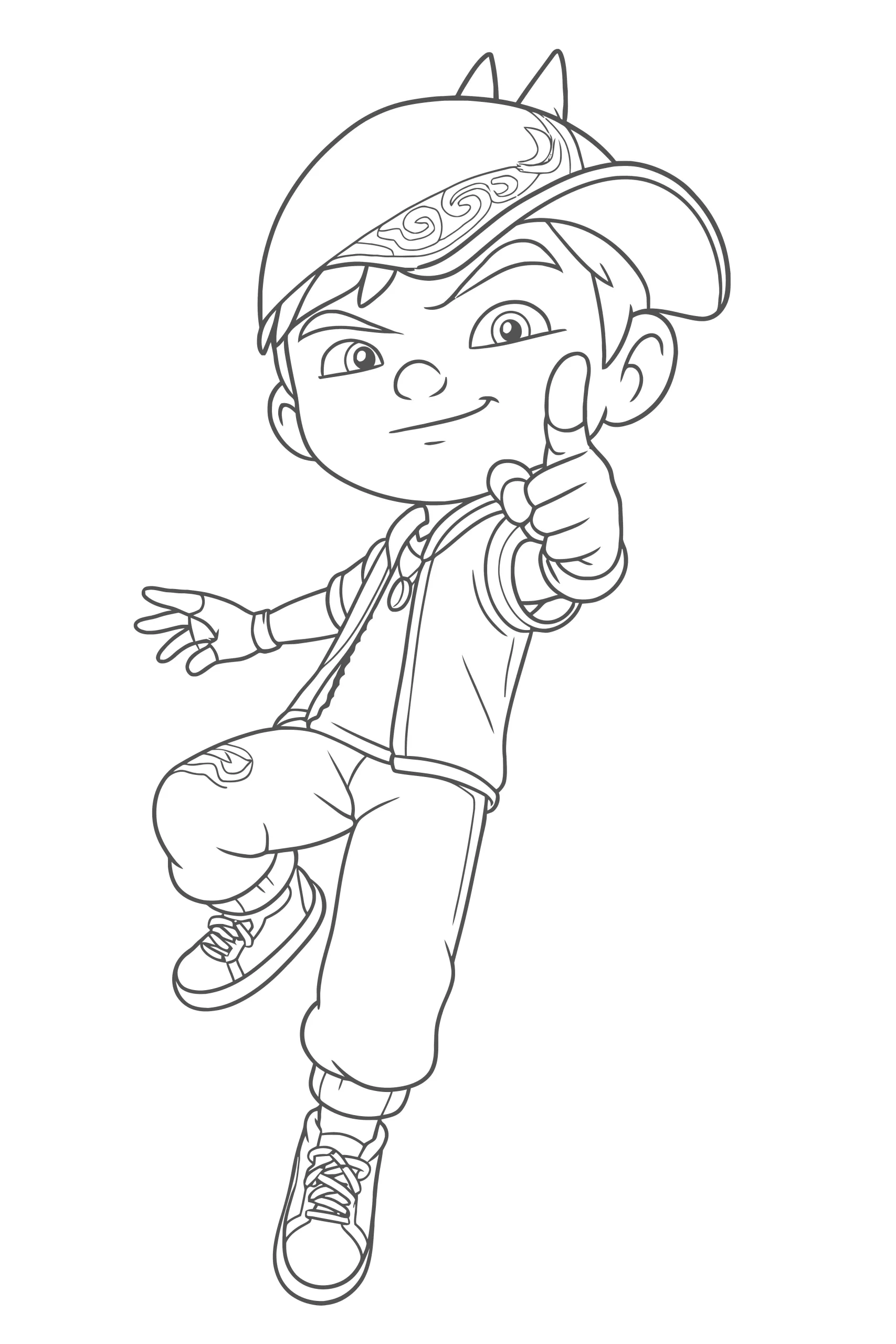 Gambar Mewarnai Boboiboy Solar