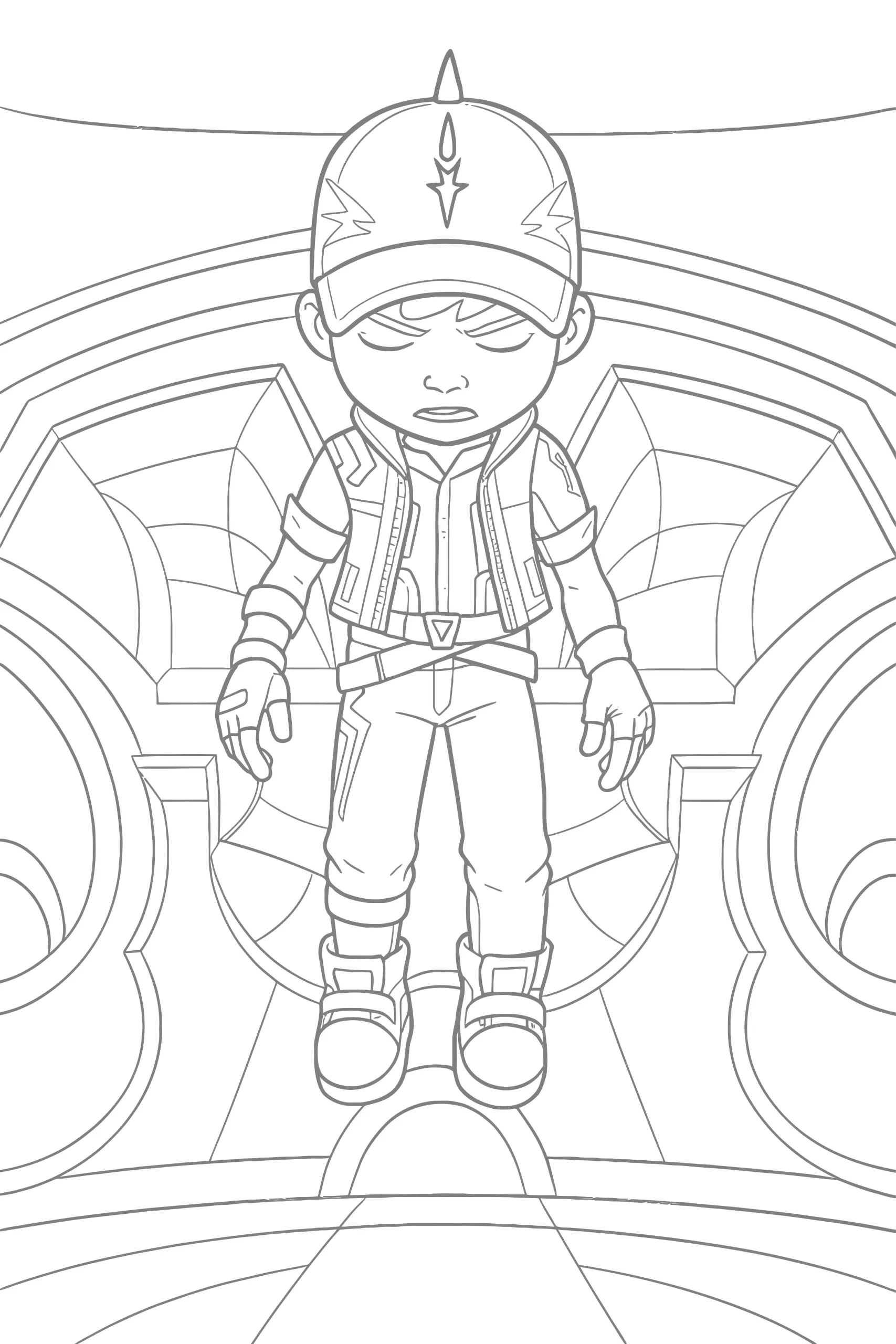 Gambar Mewarnai Boboiboy Supra Kalah