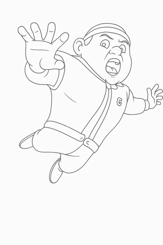 Gambar Mewarnai Gopal Melompat