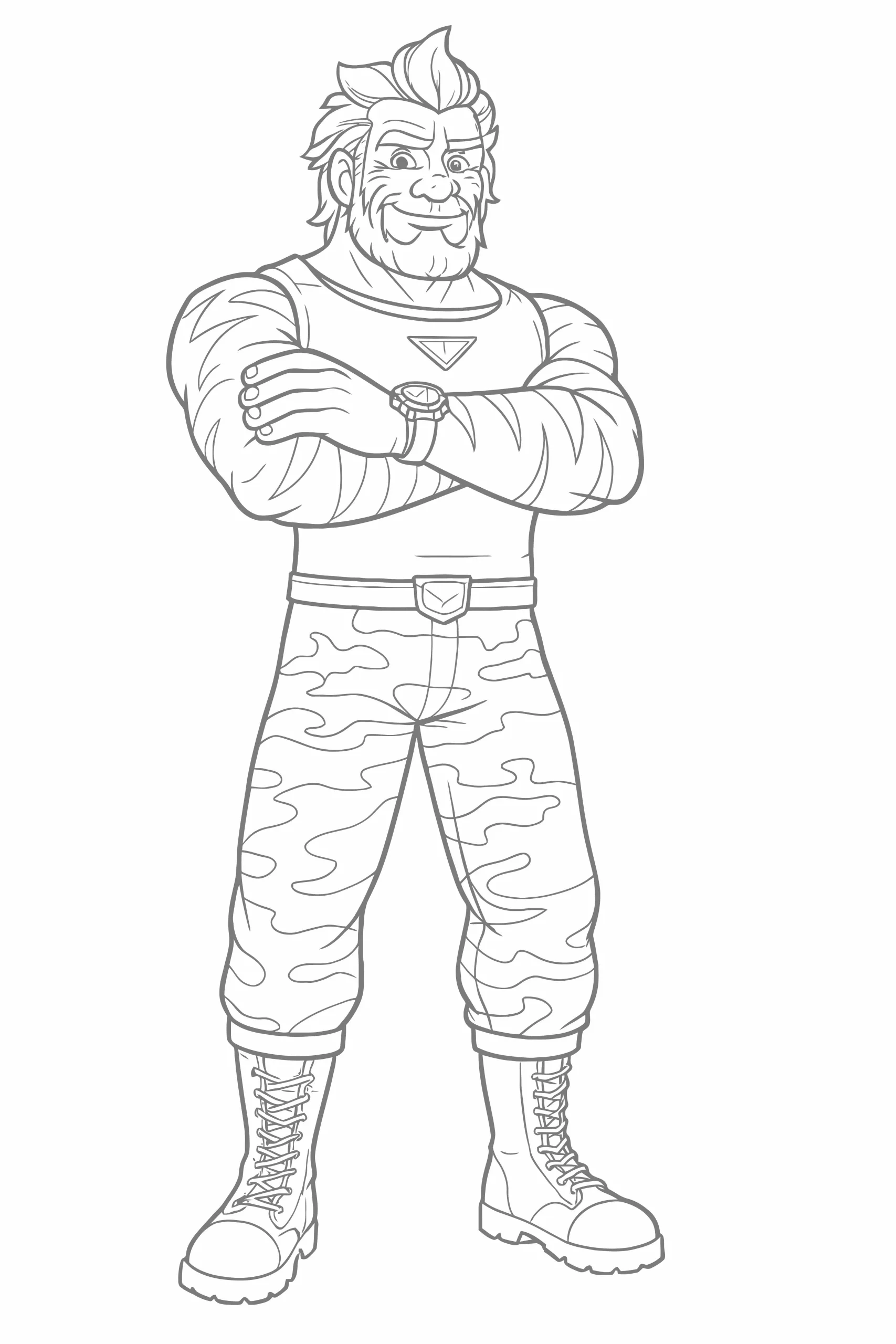 Gambar Mewarnai Laksamana Tarung