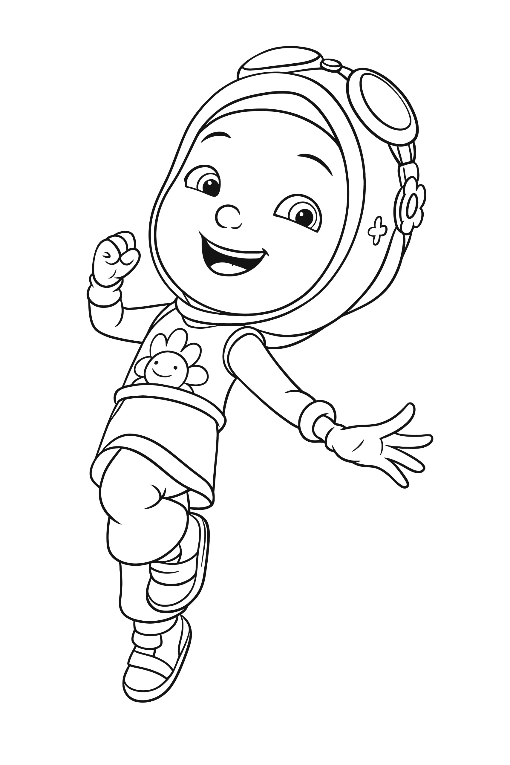 Gambar Mewarnai Yaya Boboiboy Galaxy