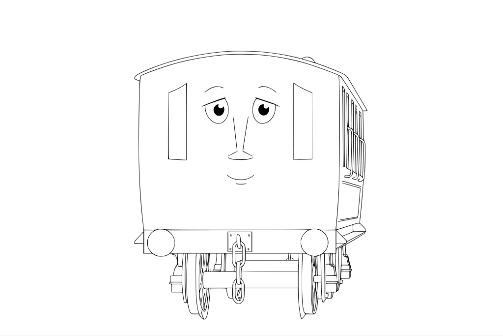 Gambar Mewarnai Annie atau Clarabel
