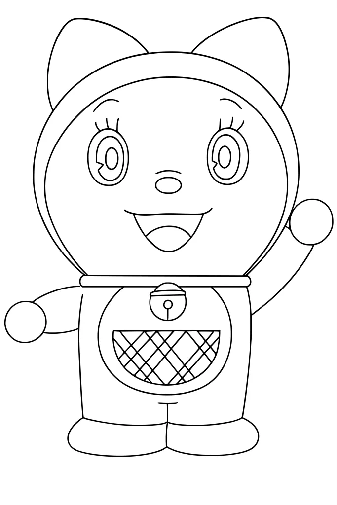 Gambar Mewarnai Dorami