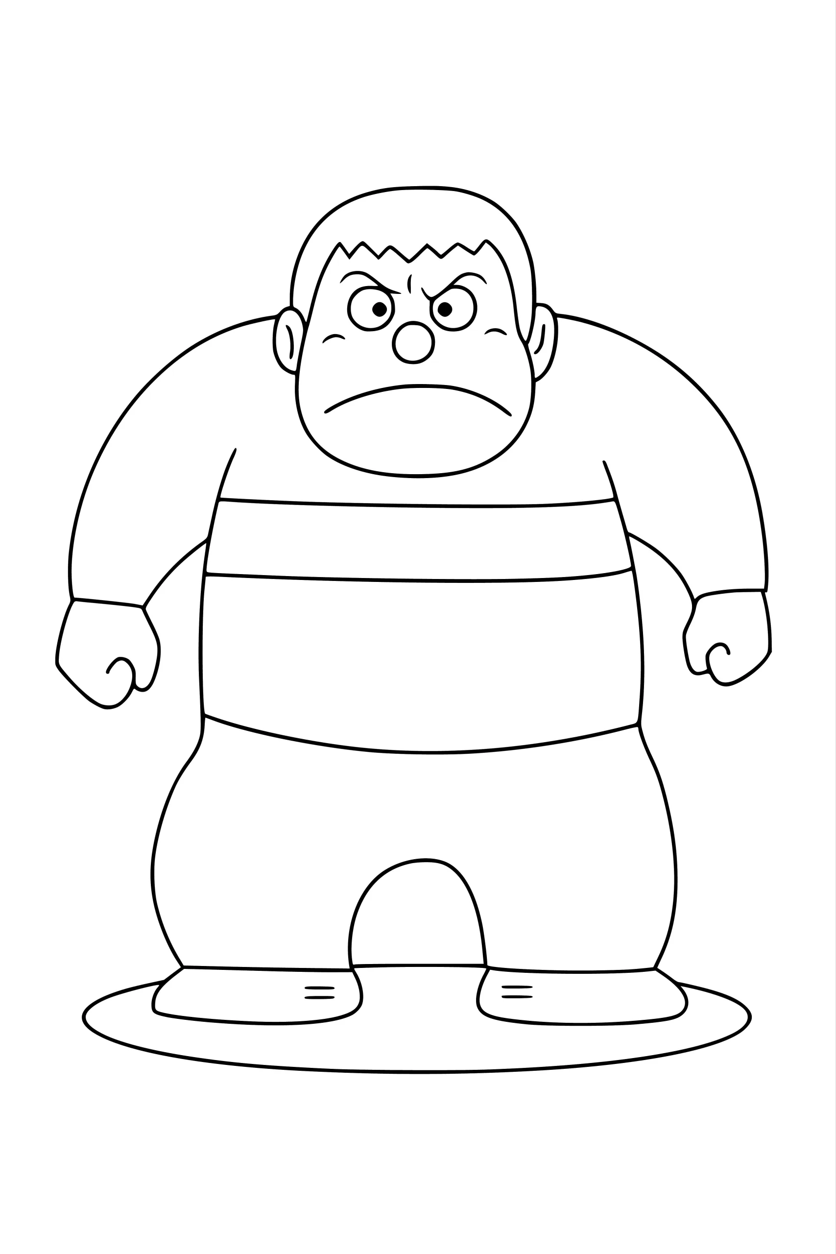 Gambar Mewarnai Giant Sangat Marah