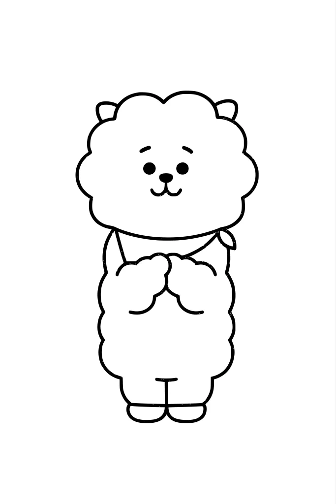 Gambar Mewarnai RJ BT21