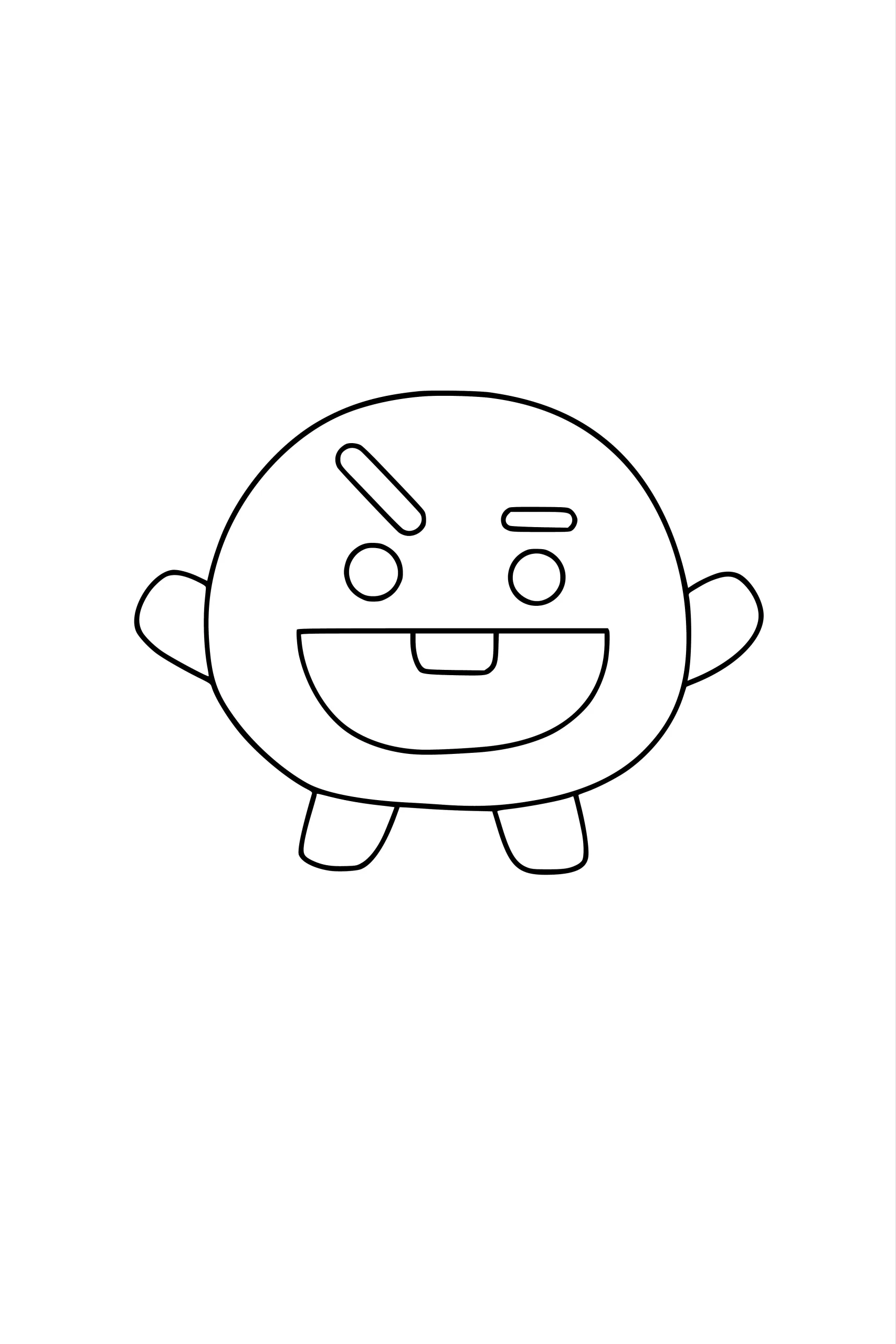 Gambar Mewarnai Shooky BT21