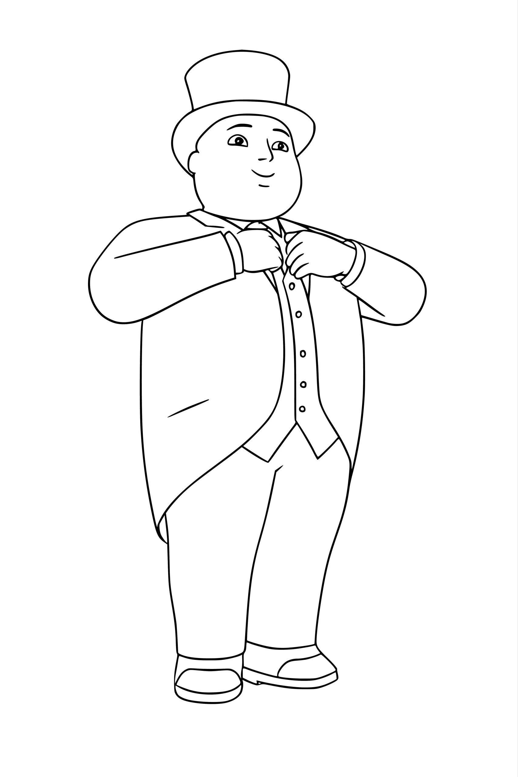 Gambar Mewarnai Sir Topham Hatt