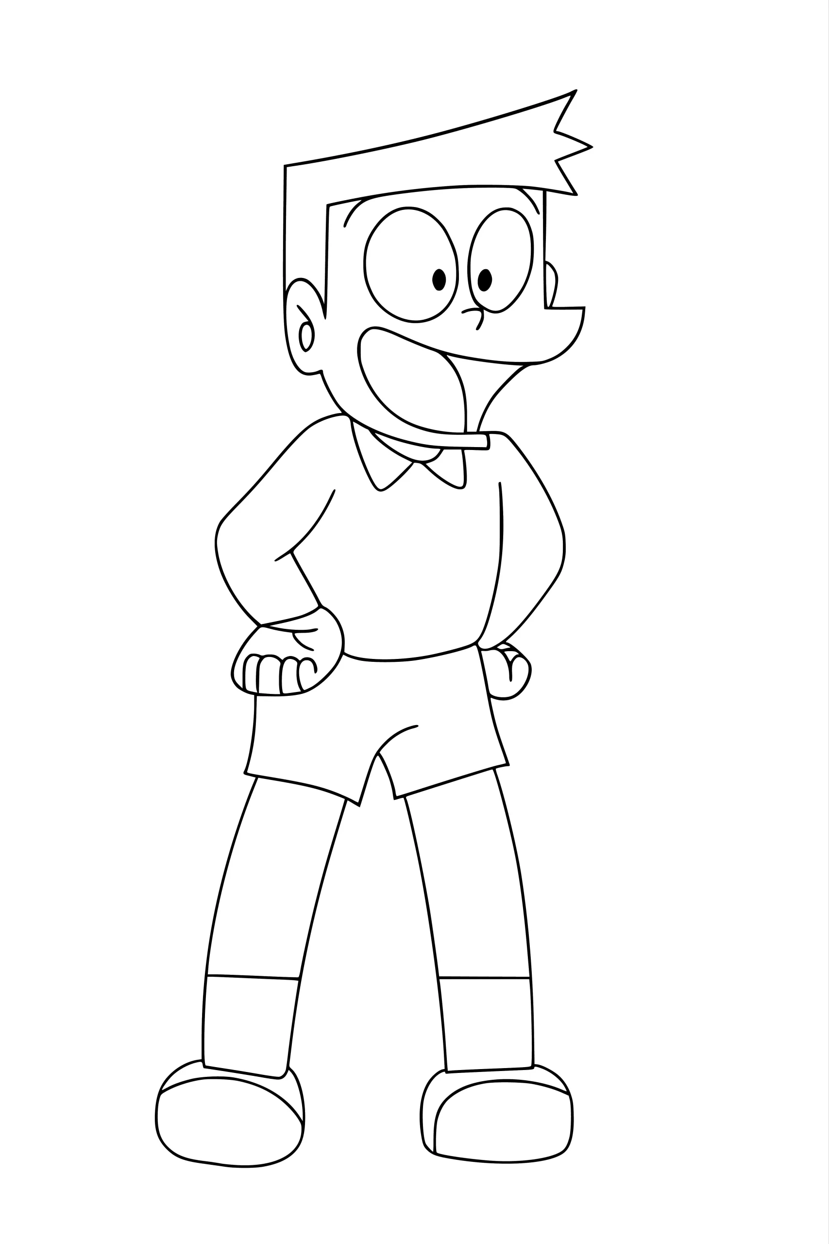 Gambar Mewarnai Suneo