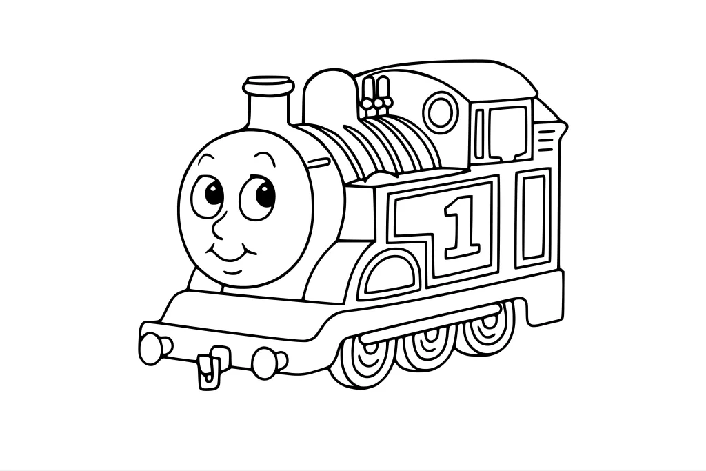 Gambar Mewarnai Thomas Memandang Langit