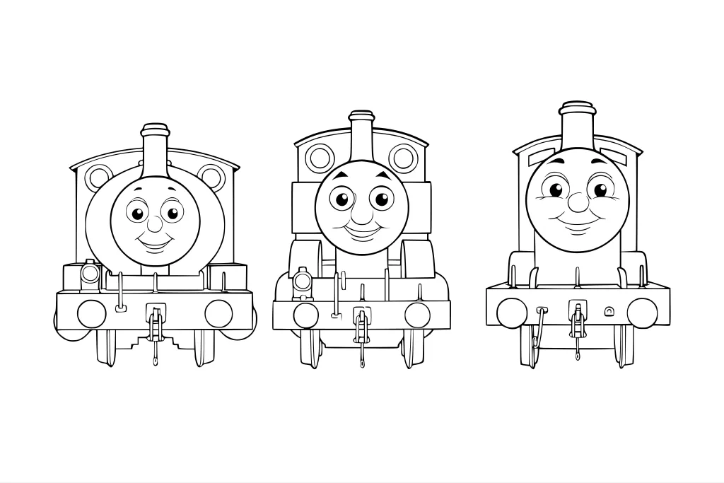 Gambar Mewarnai thomas and friends