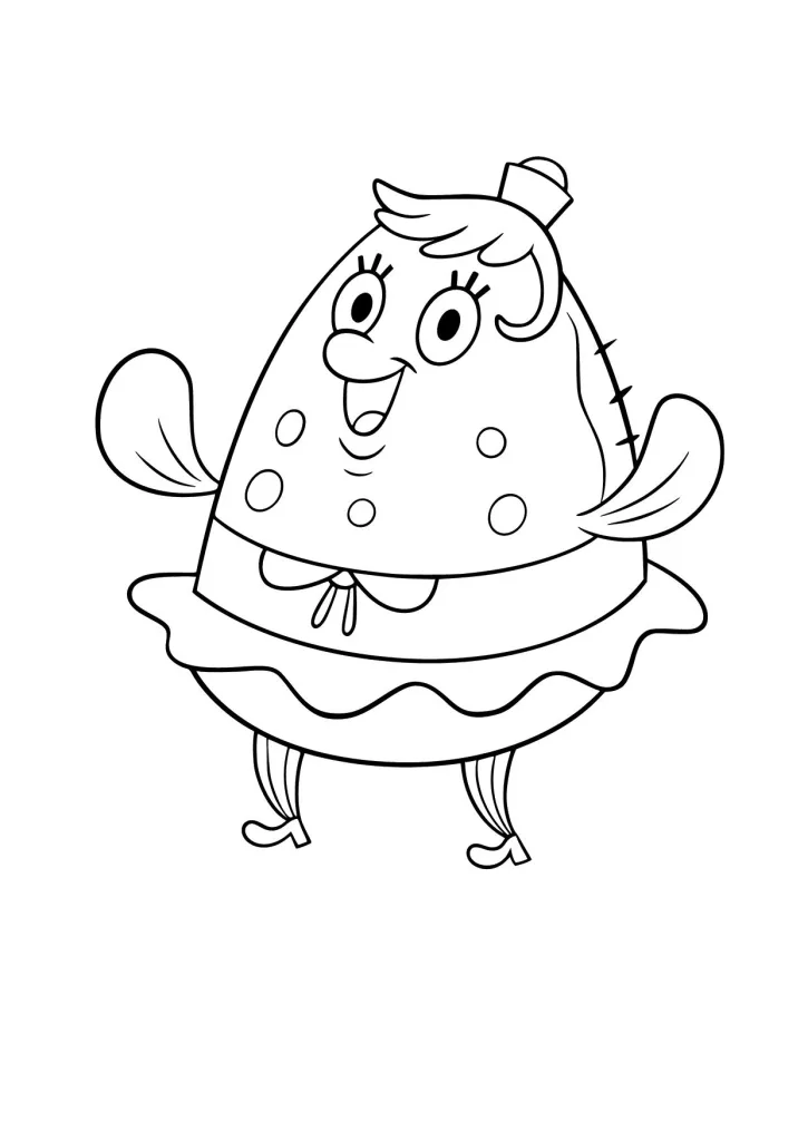 Gambar Mewarnai Nyonya Puff