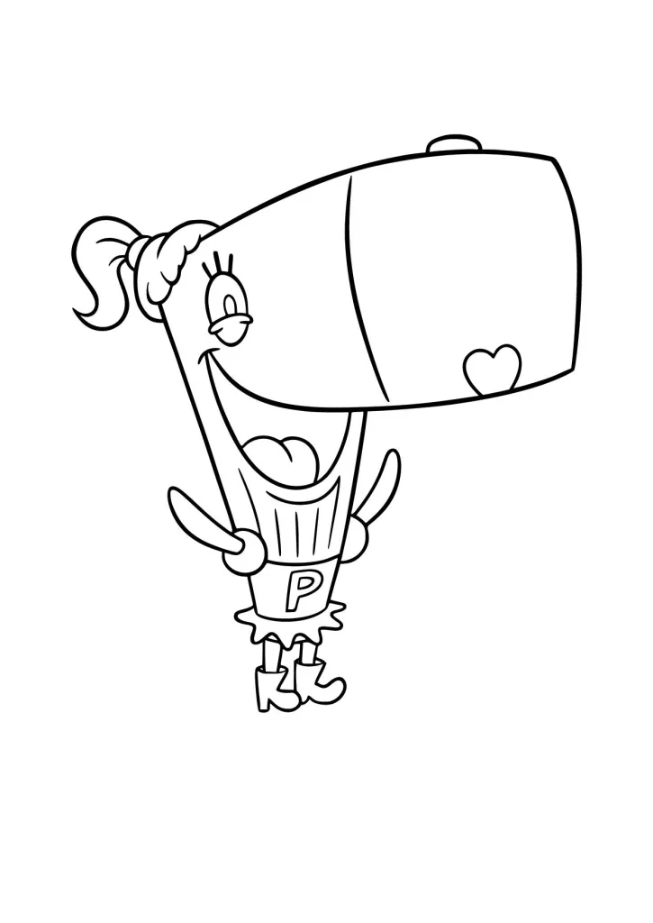 Gambar Mewarnai Pearl Krabs