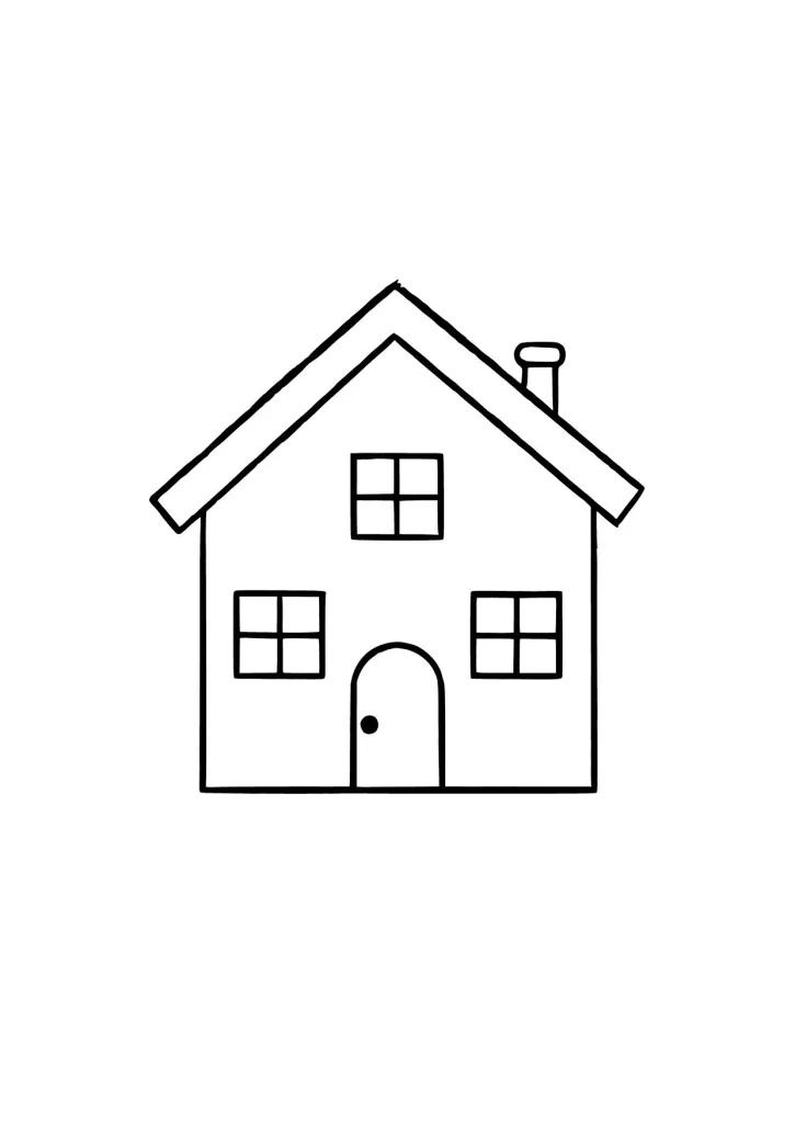 Gambar Mewarnai Rumah Anak-Anak