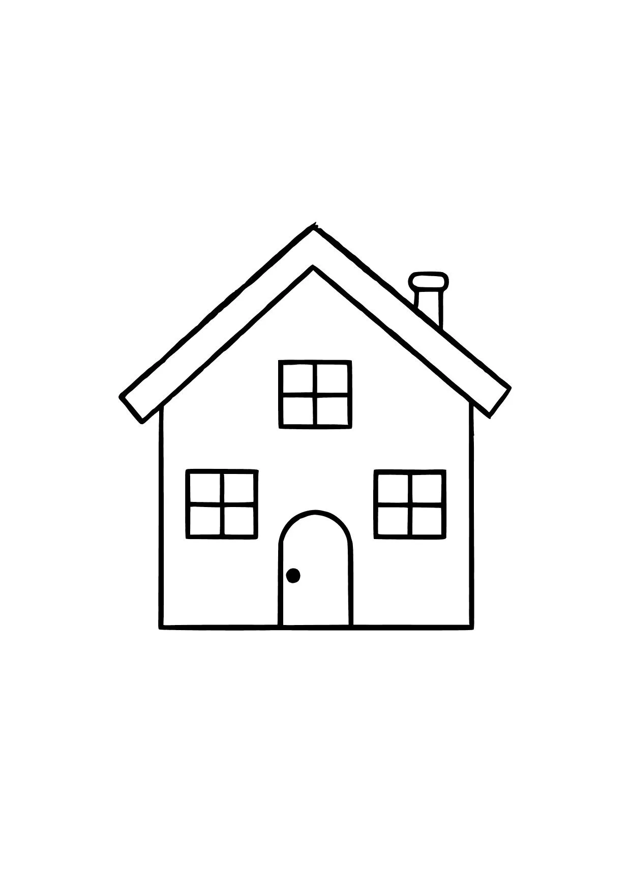 Gambar Mewarnai Rumah Anak-Anak