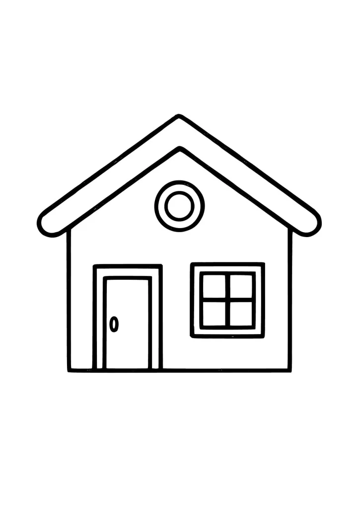 Gambar Mewarnai Rumah Minimalis Sederhana